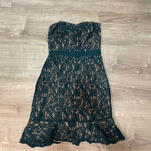 Lace Strapless Dress